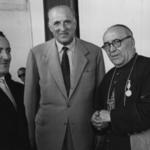 imagen 1:Comida asistentes Jornada Eucarística. Alcalde y Obispo Moll