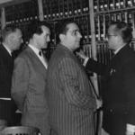imagen 93:Inaug Of Bibl DG Arch Bibl José Antonio García Noblejas Gobernador Civil Presi Diput Alcalde Cast y Secre gab Téc Gratinia 1