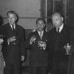 imagen 100:Inaug. Biblioteca. José M. Campos, Sr. Arnal, sic, Sr. Rambla sic