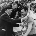imagen 140:Trofeo Juan Bta. Llorens. Participaron Poblet, Iturat, Bahamontes, Timoner, Ferraz, g. Timoner, Bicardí, Hernández