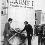 imagen 14:Ofrenda al Rey por el alcalde de vila-real y el alcalde de Ciudad Real Francisco Bernalte Bernardo