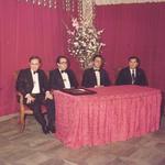 imagen 8:. Proclamación reina Infatil Ana Chiva Vicent. Secretario Manuel Marin Herrera, Alcalde, mantendor Manuel Villarreal y Pascual Meseguer