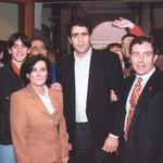 imagen 21:El ciclista Miguel Indurain con Maria Gracia Moles, concejal de deportes y el Alcalde