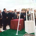 imagen 33:Colocación Primera Piedra Hospital La Plana. Conseller de Saniad, Joaquin farnos, Alcalde, Presidente Diputación, Subd. del Gobierno, De - copia