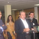 imagen 93:Inaug. Agencia lectura El Pilar. Alejandro Bañares, Reina, Alcalde y concejal I. Clausell