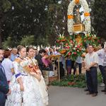 imagen 7:L'alcalde, José Benlloch, i la reina de les festes de 2012, Paula Puig, en la ‘baixà' de la Mare de Déu de Gràcia